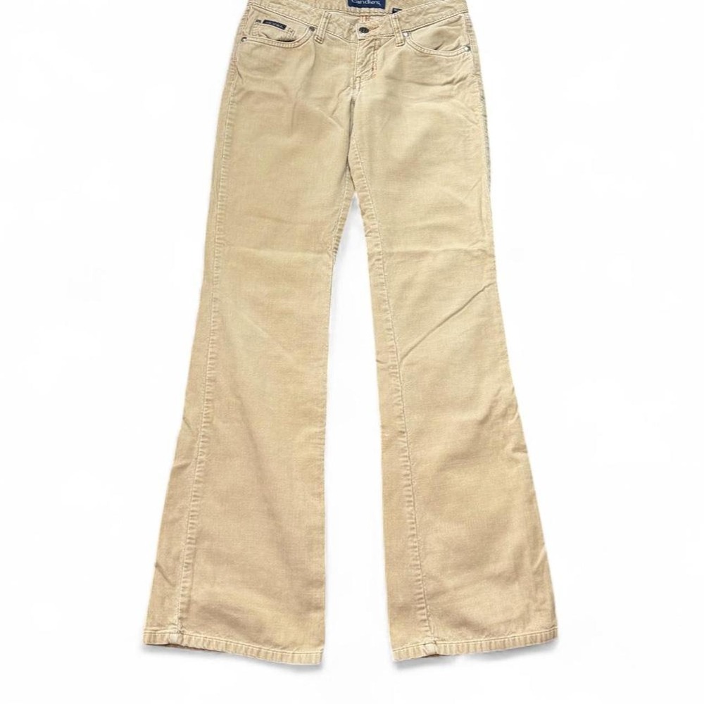 Vintage Y2K Candie's "Britney" Camel Low Rise Flare Micro Corduroys, Women's 0